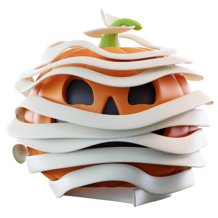 Mummy Pumpkin  3D Icon