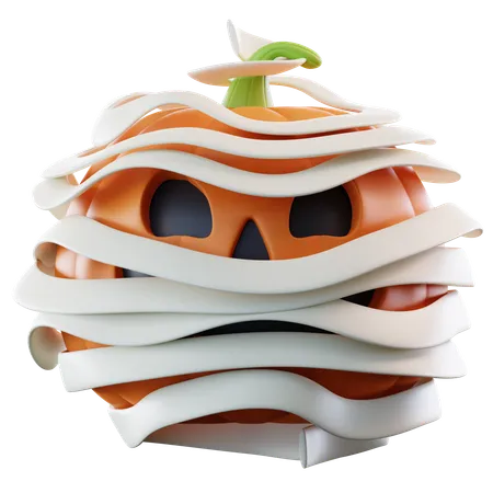 Mummy Pumpkin  3D Icon