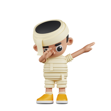 Mummy Showing DAB  3D Illustration