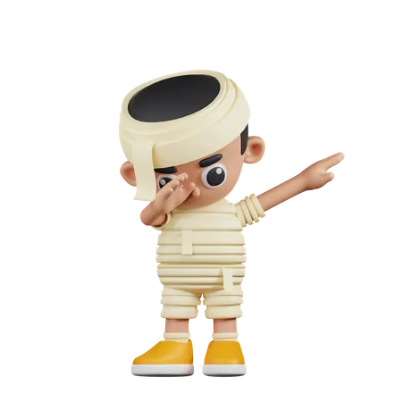 Mummy Showing DAB  3D Illustration