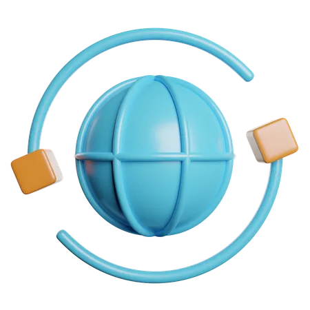 Mundo  3D Icon