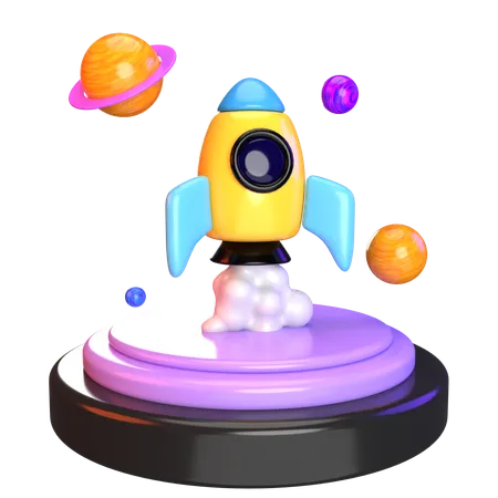 Mundo espacial vr  3D Icon