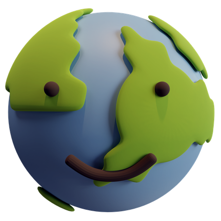 Mundo feliz  3D Icon