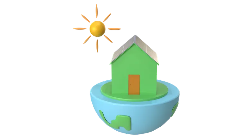 Mundo Verde  3D Icon