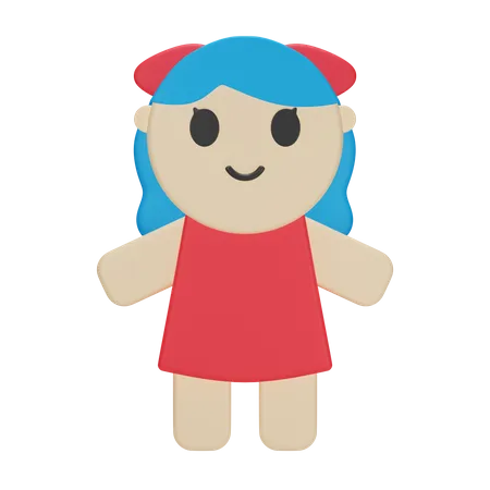 Muñeca  3D Icon