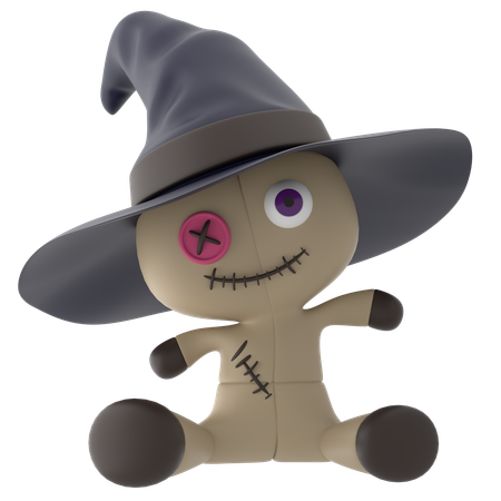 Muñeca de halloween  3D Icon