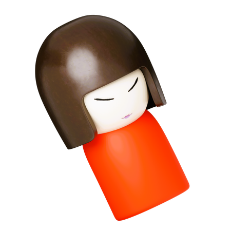 Muñeca japonesa  3D Icon