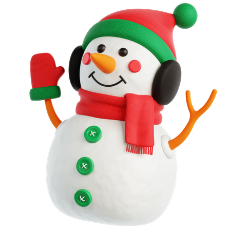 Muñeco de nieve  3D Icon