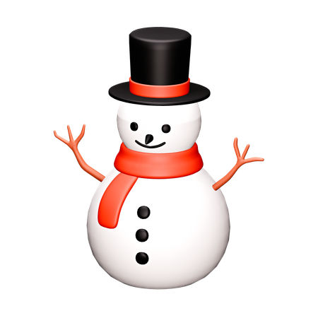 Muñeco de nieve  3D Icon