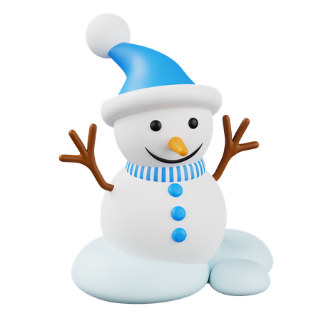 Muñeco de nieve  3D Icon