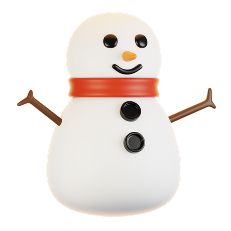 Muñeco de nieve  3D Icon