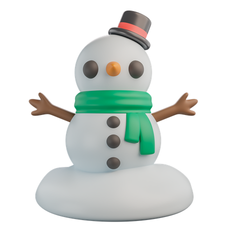 Muñeco de nieve  3D Icon