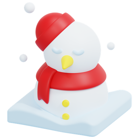 Muñeco de nieve  3D Icon