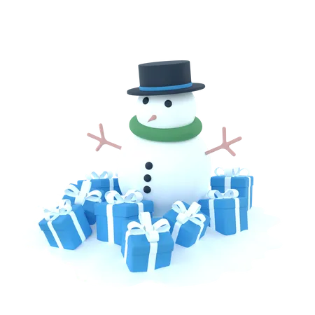 Muñeco de nieve  3D Icon