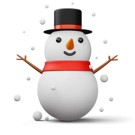 Muñeco de nieve  3D Icon