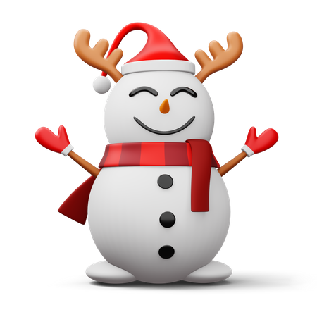 Muñeco de nieve  3D Icon