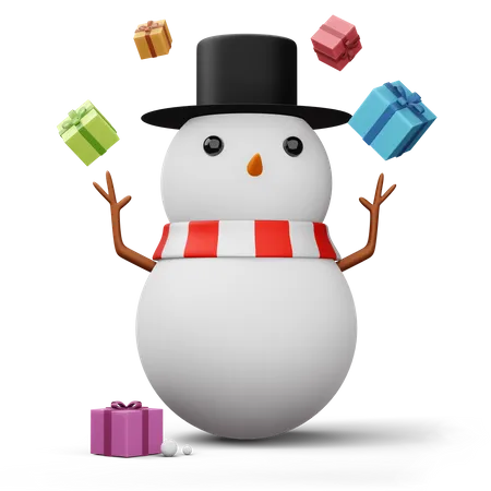 Muñeco de nieve  3D Icon