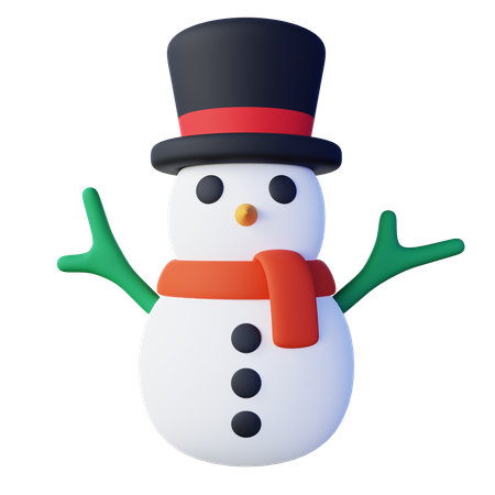 Muñeco de nieve  3D Icon