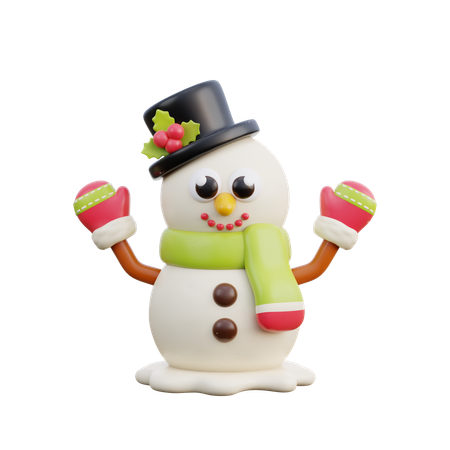 Muñeco de nieve  3D Icon