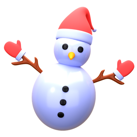 Muñeco de nieve de navidad  3D Icon