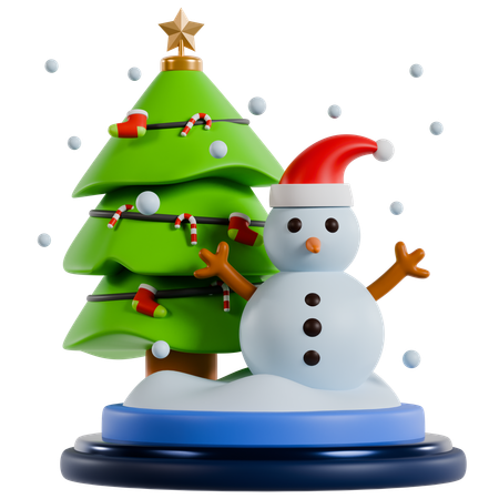 Muñeco de nieve navidad  3D Icon