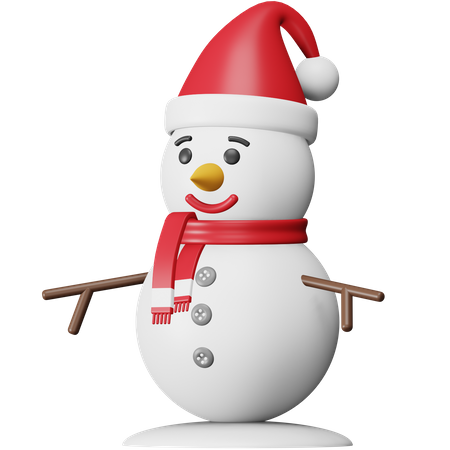 Muñeco de nieve de navidad  3D Icon