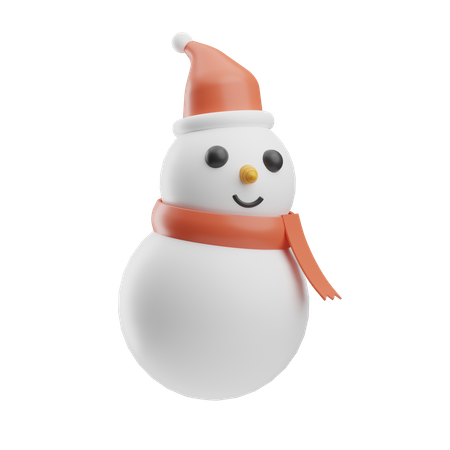 Muñeco de nieve de navidad  3D Icon