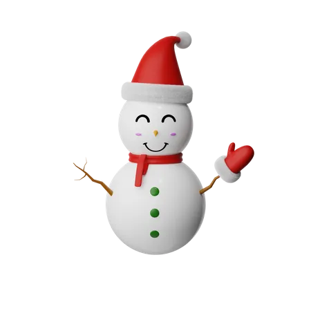 Muñeco de nieve de navidad  3D Icon