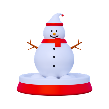 Muñeco de nieve de navidad  3D Icon