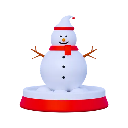 Muñeco de nieve de navidad  3D Icon