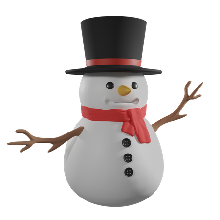Muñeco de nieve de navidad  3D Icon