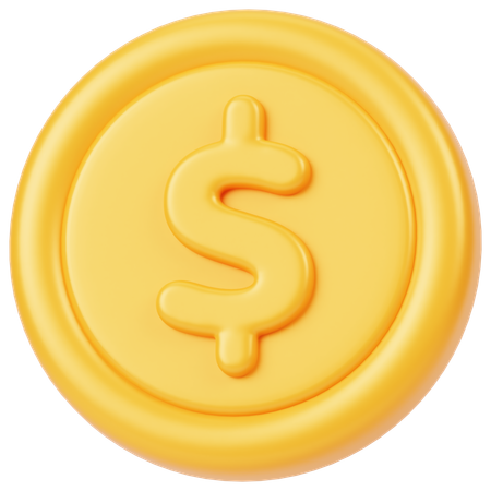 Münze  3D Icon