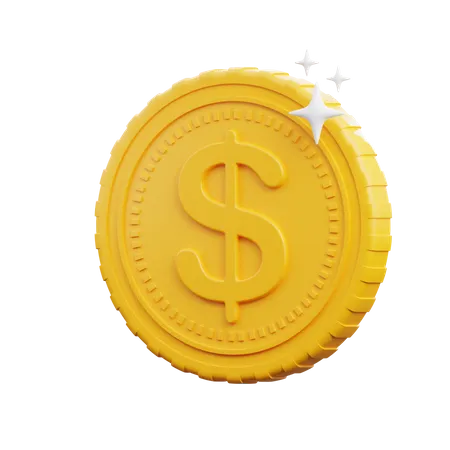 Münze  3D Icon