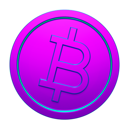 Münze BTC  3D Icon