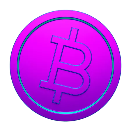 Münze BTC  3D Icon