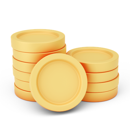 Münzen Stapel  3D Icon