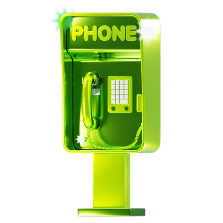 Münztelefon  3D Icon