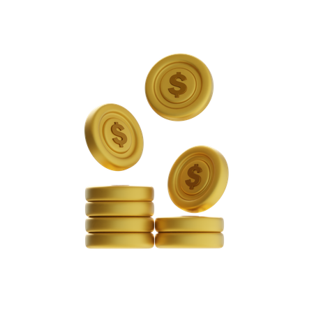 Münzstapel  3D Icon