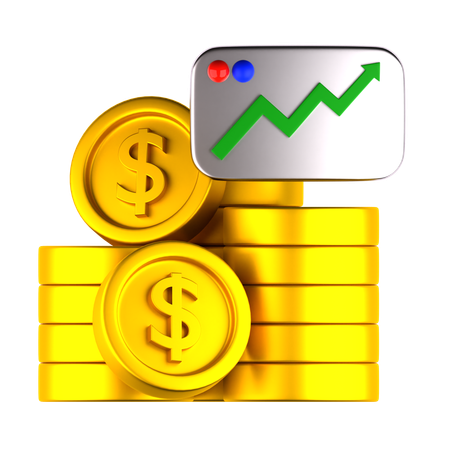 Münzstapel  3D Icon