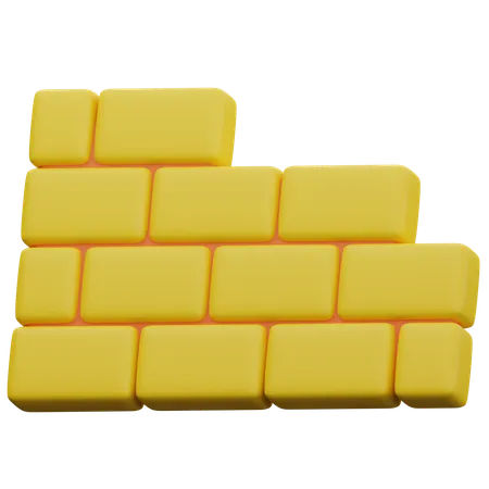 Mur de briques  3D Icon