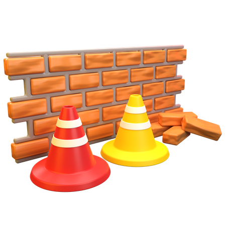 Mur de briques  3D Icon