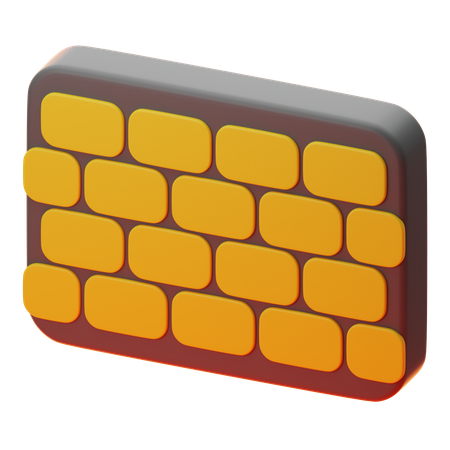 Mur de briques  3D Icon