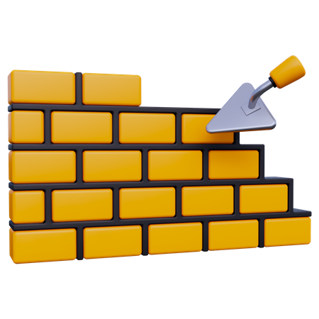 Mur de briques  3D Icon