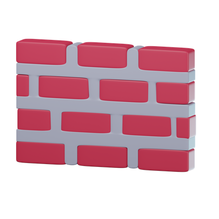 Mur de briques  3D Icon