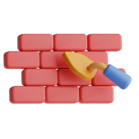 Mur de briques  3D Icon