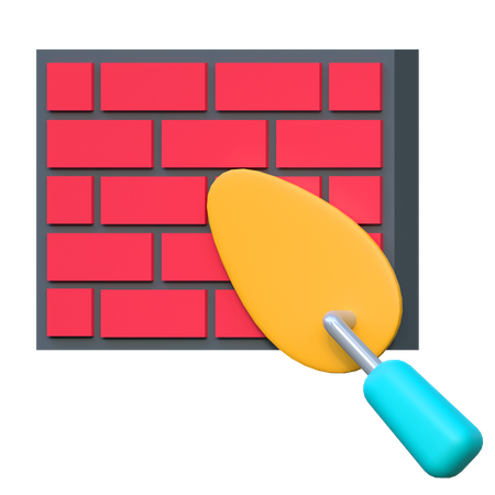 Mur de briques  3D Icon