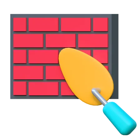 Mur de briques  3D Icon