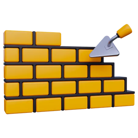 Mur de briques  3D Icon