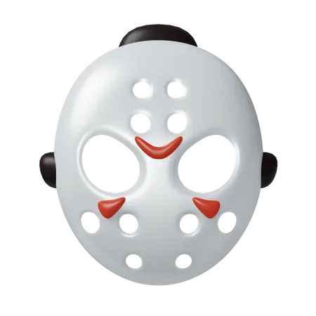 Mask Murdurer 3 D Halloween Icon Traditional Element Of Decor For Halloween Icon Isolated On Gray Background 3 D Rendering Illustration Clipping Path 3D Icon