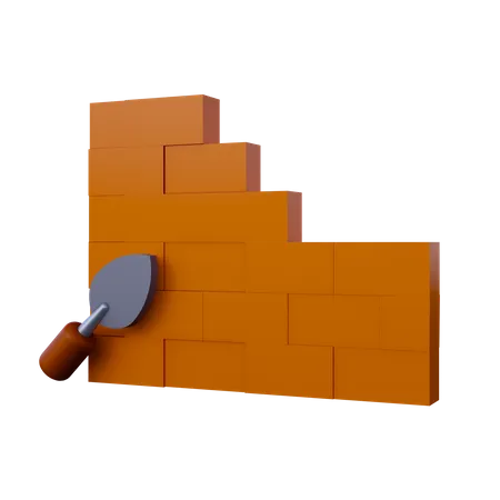 Construire des murs  3D Icon